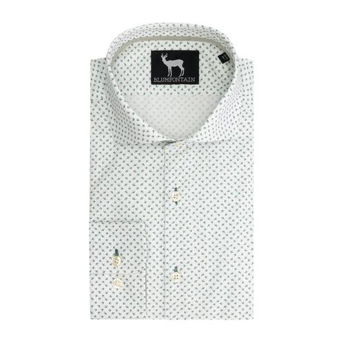 GENTS - Blumfontain zwaluw print ML7 - M7 39/40, Kleding | Heren, Overhemden, Verzenden