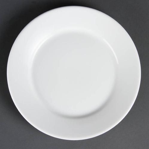 Horeca borden wit brede rand 23 cm (12 stuks), Zakelijke goederen, Horeca | Overige, Verzenden