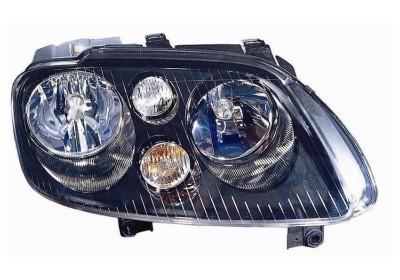 VW Caddy 2004-2010 Zwart Koplamp Rechts (Volkswagen), Auto-onderdelen, Verlichting, Nieuw, Verzenden