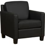 Leren Fauteuil Smart - Toledo Leer Nero - Poten Hout Zwart, Huis en Inrichting, Fauteuils, Nieuw, Ophalen of Verzenden, Fauteuil Smart - Toledo leer Nero - Poten hout zwart past perfect in uw interieur als u woonstijl: Bohemian, Eigentijds, Modern, Retro is.