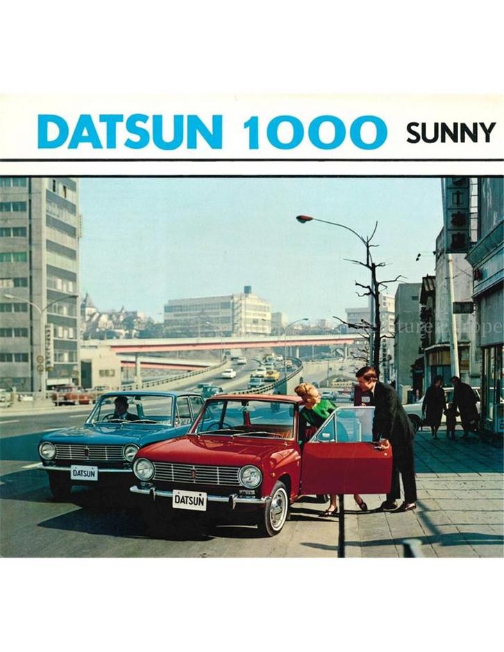 1967 DATSUN 1000 SUNNY BROCHURE NEDERLANDS, Boeken, Auto's | Folders en Tijdschriften, Nissan