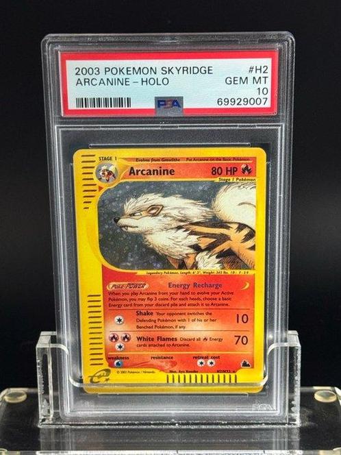 Pokémon - 1 Graded card - Arcanine Skyridge holo - PSA 10, Hobby en Vrije tijd, Verzamelkaartspellen | Pokémon