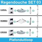 Wiesbaden inbouw regendouche set 03 (plafonduitloop), Nieuw, Kraan, Ophalen of Verzenden, Chroom