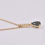 Hanger - 18 karaat Geel goud - 1.38ct. tw. Topaas - Diamant, Sieraden, Tassen en Uiterlijk, Antieke sieraden