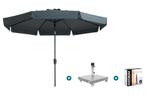 Madison Flores Luxe stokparasol Ø300 cm. - Grey + Sevilla, Tuin en Terras, Parasols, Verzenden, Nieuw, Parasolvoet, Kantelbaar