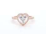 Veiling - Entourage hart ring Moissaniet 2.00 carat Rose, Nieuw