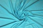 Viscose tricot – Aqua blauw, 200 cm of meer, Nieuw, Overige materialen, Blauw