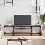 vidaXL Tv-meubel 161x35x45 cm bewerkt hout en ijzer grijs, Huis en Inrichting, Kasten | Televisiemeubels, Nieuw, Verzenden