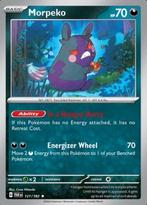 Morpeko 121/182 reverse holo Paradox Rift, Ophalen of Verzenden, Nieuw, Losse kaart, Foil