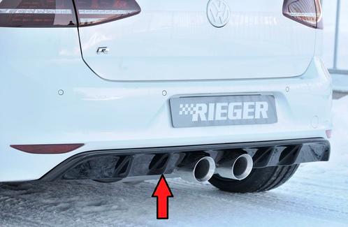 Rieger diffuser | VW Golf 7 VII R 2013-2017 | ABS | Dubbele, Auto-onderdelen, Carrosserie en Plaatwerk, Nieuw, Volkswagen, Verzenden