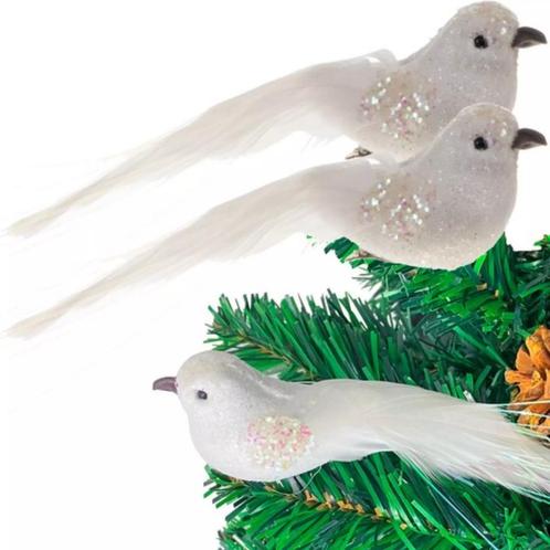 Ruhhy Kerstboomhangers - Vogels 2 Stuks - Elegante Witte..., Hobby en Vrije tijd, Gezelschapsspellen | Overige, Nieuw, Ophalen of Verzenden