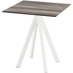 Inklapbare Tafel | INFINITY | HPL/RVS | Houtlook Blad | Wit, Verzenden, Nieuw in verpakking