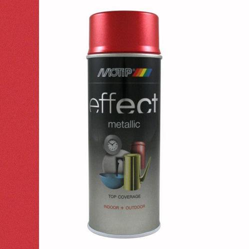 Motip Deco Effect Metallic Rood 400 ml, Doe-het-zelf en Verbouw, Verf, Beits en Lak, Nieuw, Verzenden