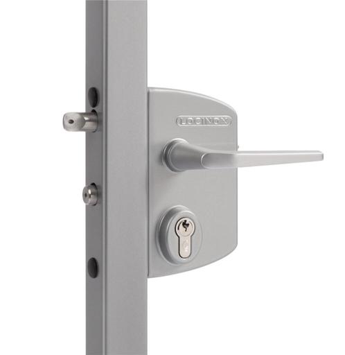 Locinox | Poortslot in opbouw | 40 tot 60 mm profiel, Tuin en Terras, Schuttingen, Minder dan 3 meter, Nieuw, IJzer, 1 tot 2 meter