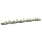 vidaXL Gabion plantenbak verhoogd 450x30x10 cm, Tuin en Terras, Bloembakken en Plantenbakken, Minder dan 30 cm, 100 cm of meer
