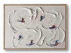Juli Lampe (1980) - Ski Lovers. Conquering snowy peaks., Antiek en Kunst