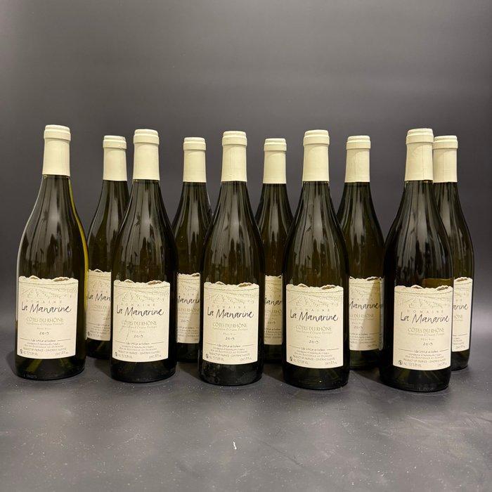 2019 La Manarine, Côtes du Rhône Blanc 2019 - Rhône - 10, Verzamelen, Wijnen