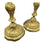 Kaarsenhouder - Brons - Lichtslinger met decoratie