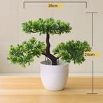 Kunst Bonsai Boom - Planten Nep Plant Plastic Decoratie, Huis en Inrichting, Woonaccessoires | Kunstplanten en Kunstbloemen, Verzenden