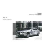 2010 AUDI A8 INSTRUCTIEBOEKJE ENGELS, Auto diversen, Handleidingen en Instructieboekjes