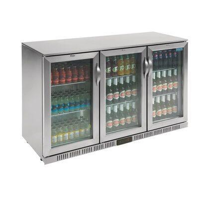 Polar G-serie 3-deurs barkoeling met klapdeuren RVS 330L, Zakelijke goederen, Horeca | Keukenapparatuur, Nieuw in verpakking, Verzenden