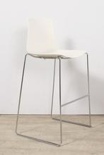 Arper Catifa 46 design barkruk, slede model, wit-chrome,..., Huis en Inrichting, Stoelen, Ophalen of Verzenden, Nieuw
