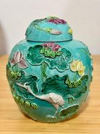 Rare Wang Bing Rong style Jar - Pot - Prunus - Prunus, Antiek en Kunst