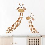 Grote muur- of deur stickerset 2 Giraffen, Verzenden, Nieuw, Wanddecoratie