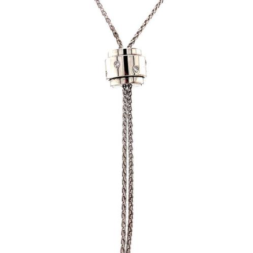 Witgouden Possesion collier van Piaget 18 krt, Sieraden, Tassen en Uiterlijk, Kettingen, Wit, Zo goed als nieuw, Met hanger, Goud