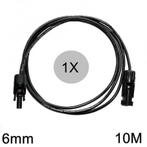 6mm MC4 verlengkabel zwart 1-20 Meter 10 Meter, Doe-het-zelf en Verbouw, Verzenden, Nieuw