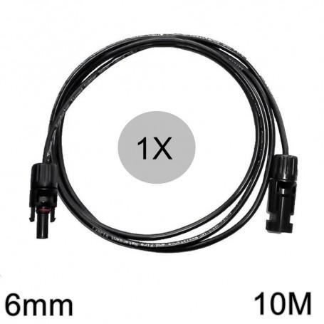 6mm MC4 verlengkabel zwart 1-20 Meter 10 Meter, Doe-het-zelf en Verbouw, Zonnepanelen en Toebehoren, Nieuw, Verzenden