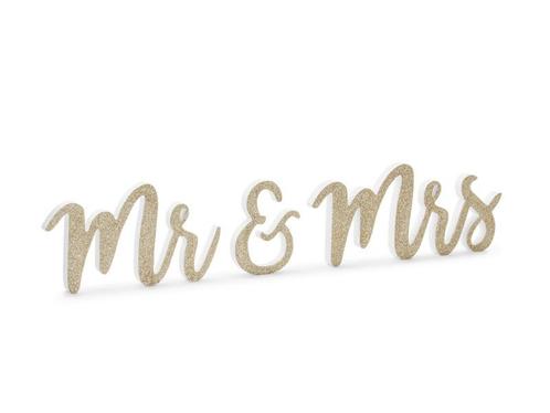 Tafeldecoratie Mr & Mrs 50cm, Hobby en Vrije tijd, Feestartikelen, Nieuw, Verzenden