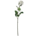 Witte roos/rozen kunstbloem 69 cm - Kunst rozen, Huis en Inrichting, Kamerplanten, Ophalen of Verzenden