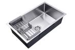 Spoelbak met droogrek keuken wasbak gootsteen 74x44x20cm rvs, Huis en Inrichting, Keuken | Keukenelementen, Overige kleuren, Verzenden