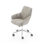 Hendrix mini soft grijze vergaderstoel | Verrijdbaar, Nieuw in verpakking