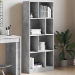 vidaXL Boekenkast 57x28,5x141 cm bewerkt hout betongrijs, Huis en Inrichting, Verzenden, Nieuw, Overige houtsoorten