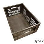 Kunststof krat 600x400x240mm zwart geperforeerd, gebruikt -, Doe-het-zelf en Verbouw, Gebruikt, 40 tot 60 cm, 50 tot 75 cm, Ophalen of Verzenden