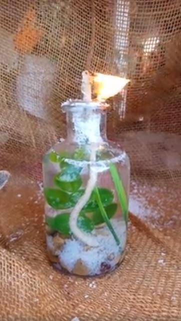 Ronde lont met plaatje 2, 7 cm. om zelf olielamp te maken, Hobby en Vrije tijd, Knutselen, Nieuw, Ophalen of Verzenden