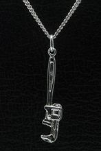 Zilveren Engelse sleutel ketting hanger, Nieuw, Verzenden