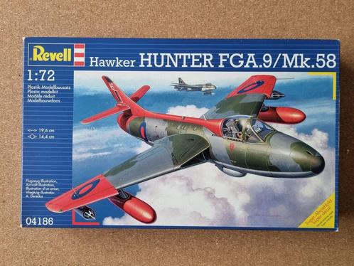 Revell 04186 Hawker Hunter FGA.9/Mk.58 1:72 + white metal, Hobby en Vrije tijd, Modelbouw | Vliegtuigen en Helikopters, Revell