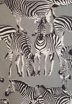 Exclusieve Bohemian-stijl stof met zebras - 300x280 cm -
