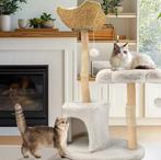 Houten Kattenboom – Moderne Kattentoren met Krabpaal en Mand, Dieren en Toebehoren, Katten-accessoires, Verzenden, Nieuw