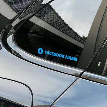 Gepersonaliseerde Facebook Social Media Sticker - beschikbaar voor biedingen