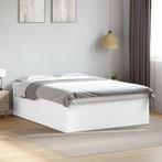 vidaXL Bedframe bewerkt hout wit 150x200 cm, Verzenden, Wit, Overige maten, 200 cm
