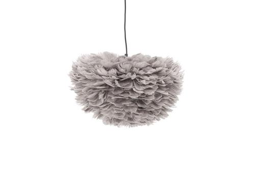 Hanglamp - Sky - 45 cm - Grijs - Veren - Jörn, Huis en Inrichting, Lampen | Hanglampen, Nieuw, Verzenden