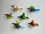 sculptuur, Set Vogeltjes - Kersthangers - 5 cm - Glas, Diversen, Kerst, Nieuw