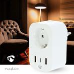 SmartLife Slimme Stekker | Wi-Fi | IP21 | Energiemeter | USB, Verzenden, Nieuw