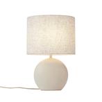 Japandi tafellamp beige met linnen kap - Timo, Huis en Inrichting, Nieuw, Kunststof, Japandi, Minder dan 50 cm