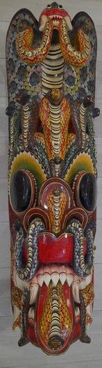 Grote Masker Dwi Naga Raksha 150 x 130 cm - Sri Lanka