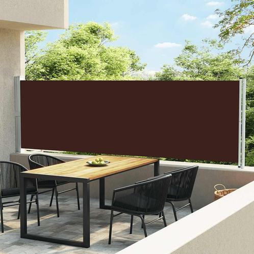 vidaXL Tuinscherm uittrekbaar 140x600 cm bruin, Tuin en Terras, Zonneschermen, Nieuw, Verzenden